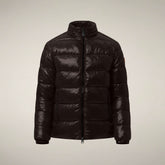 Men's Puffer Jacket Jobim in Brown Black - Preview FW26 Man | Save The Duck