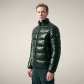 Men's Puffer Jacket Jobim in Nori Green | Save The Duck
