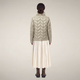 Doudoune pour femme modèle Lorette beige sable - Produits | Save The Duck