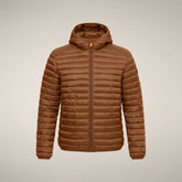 Herren-Steppjacke Prosper in Haselnussbraun | Save The Duck