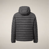 Piumino uomo Jeanluc grigio canna di fucile - FW26 Man | Save The Duck