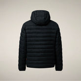 Men's Puffer Jacket Jeanluc in Green Black - Preview FW26 Man | Save The Duck