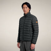 Herren-Steppjacke Laurent in Grün-Schwarz | Save The Duck