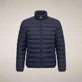 Herren-Steppjacke Laurent in Blau-Schwarz | Save The Duck