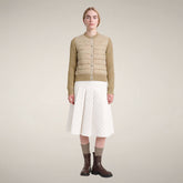 Damen-Steppjacke Zelinda in Steinbeige | Save The Duck