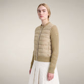 Damen-Steppjacke Zelinda in Steinbeige | Save The Duck