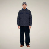 Herren-Steppjacke Firmin in Blau-Schwarz | Save The Duck