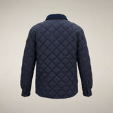 Herren-Steppjacke Firmin in Blau-Schwarz | Save The Duck