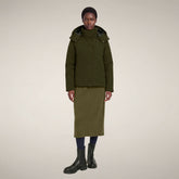 Veste pour femme modèle Portia vert terre | Save The Duck