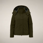 Veste pour femme modèle Portia vert terre | Save The Duck
