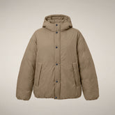 Piumino donna Aline beige pietra | Save The Duck