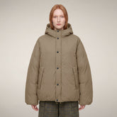 Piumino donna Aline beige pietra | Save The Duck
