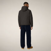 Men's Reversible Puffer Jacket Ezra in Brown Black - Generic | Save The Duck