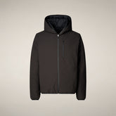 Men's Reversible Puffer Jacket Ezra in Brown Black - Produkte | Save The Duck