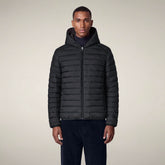 Men's Reversible Puffer Jacket Ezra in Brown Black | Save The Duck