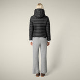 Piumino animal free con cappuccio donna Daisy Nero - Piumini Donna Animal-Free | Save The Duck