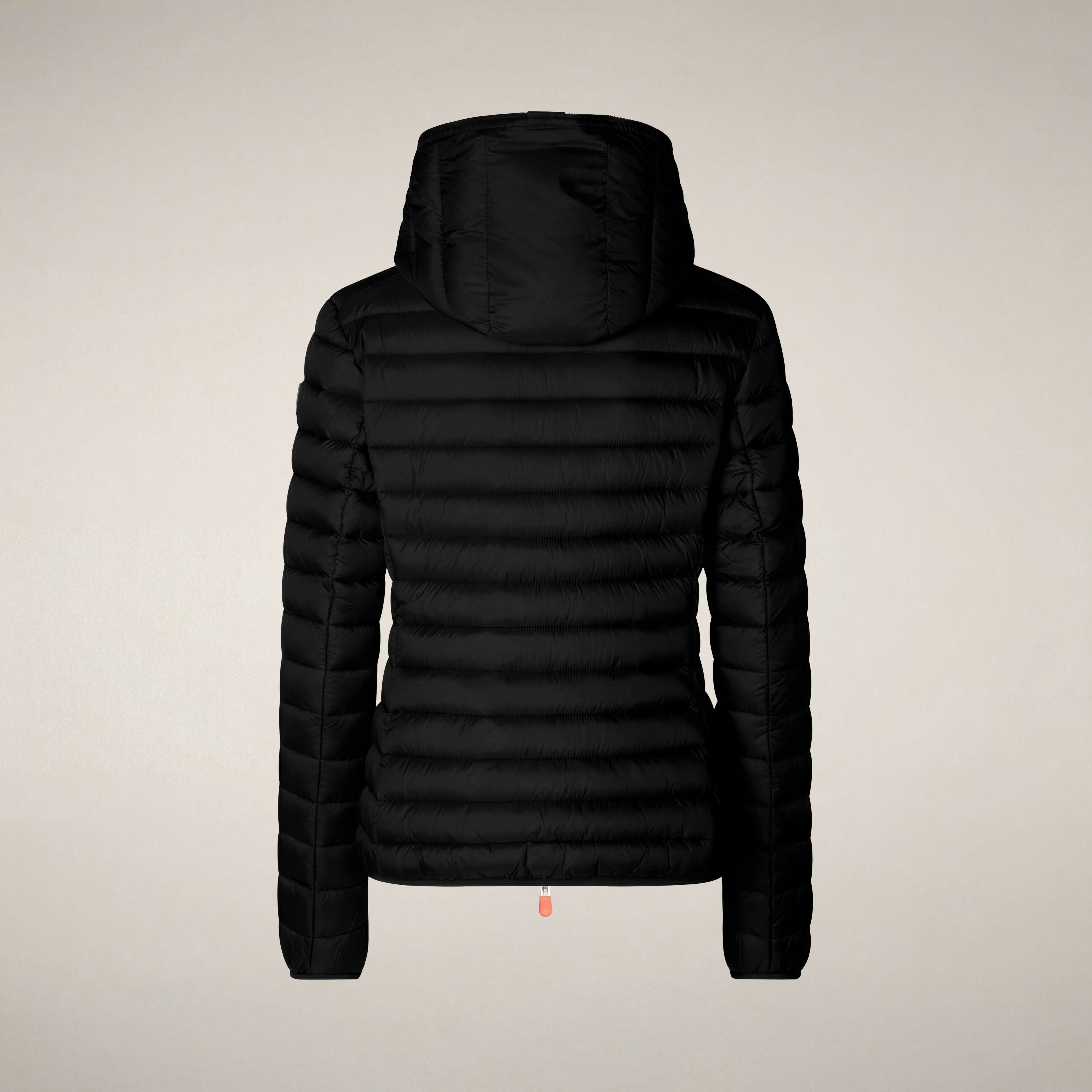 Women's hooded puffer jacket Daisy in black