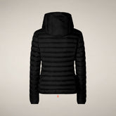 Piumino animal free con cappuccio donna Daisy Nero - Donna | Save The Duck