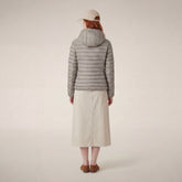 Piumino animal free con cappuccio donna Daisy Beige chiaro - Donna | Save The Duck