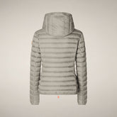 Piumino animal free con cappuccio donna Daisy Beige chiaro - Donna | Save The Duck