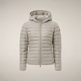 Women's Puffer Jacket Daisy in Rainy Beige | Save The Duck