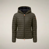 Piumino donna Daisy verde terra - FW26 Woman | Save The Duck