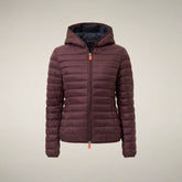 Women's Puffer Jacket Daisy in Burgundy Black - Preview FW26 Woman | Save The Duck