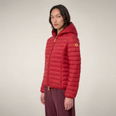 Women's Puffer Jacket Daisy in Dark Red | Save The Duck