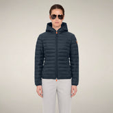 Piumino donna Daisy blu nero | Save The Duck