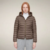 Damen-Steppjacke Alexis in Schlammgrau | Save The Duck