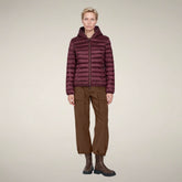 Damen-Steppjacke Alexis in Weinrot | Save The Duck