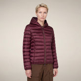 Damen-Steppjacke Alexis in Weinrot | Save The Duck