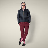 Piumino donna animal-free Alexis blu nero - Short puffer jackets | Save The Duck