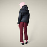 Piumino donna animal-free Alexis blu nero - Short puffer jackets | Save The Duck