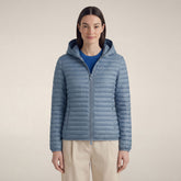 Piumino donna Alexa azzurro polvere | Save The Duck