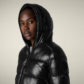 Piumino donna animal-free Lois nero - Short puffer jackets | Save The Duck