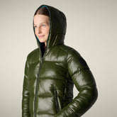 Piumino donna animal-free Lois verde bosco - Piumini Donna Animal-Free | Save The Duck