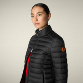 Piumino animal free donna Carly Nero - Short puffer jackets | Save The Duck