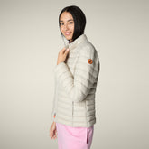 Piumino animal free donna Carly Beige chiaro - Short puffer jackets | Save The Duck