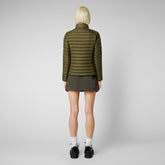 Doudoune Carly animal-free vert olive pour femme - Doudounes Animal-Free Femme | Save The Duck