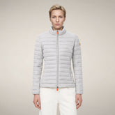 Women's Puffer Jacket Carly in Frozen Grey | Save The Duck