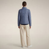 Damen-Steppjacke Carly in Kornblumenblau - Damen Animal Free Steppjacken | Save The Duck