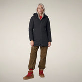 Damen-Steppmantel Rachel in Ebenholzgrau - Collection Icon | Save The Duck