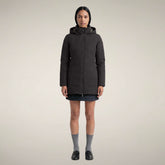 Women's Padded Coat Rachel in Brown Black - Collection Icon | Save The Duck