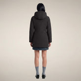 Women's Padded Coat Rachel in Brown Black - Collection Icon | Save The Duck