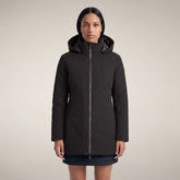 Women's Padded Coat Rachel in Brown Black | Save The Duck