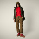 Parka donna animal free Rachel verde scuro - Parka donna | Save The Duck