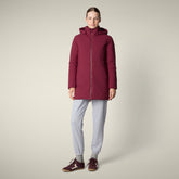 Parka donna animal free Rachel bordeaux - Parka donna | Save The Duck