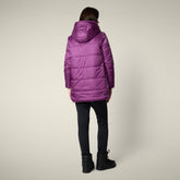 Giacca lunga donna reversibile Hellen viola ciclamino | Save The Duck