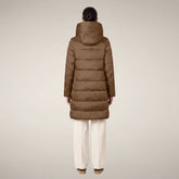 Damen-Steppmantel Lysa in Haselnussbraun - Gallery FW26 | Save The Duck